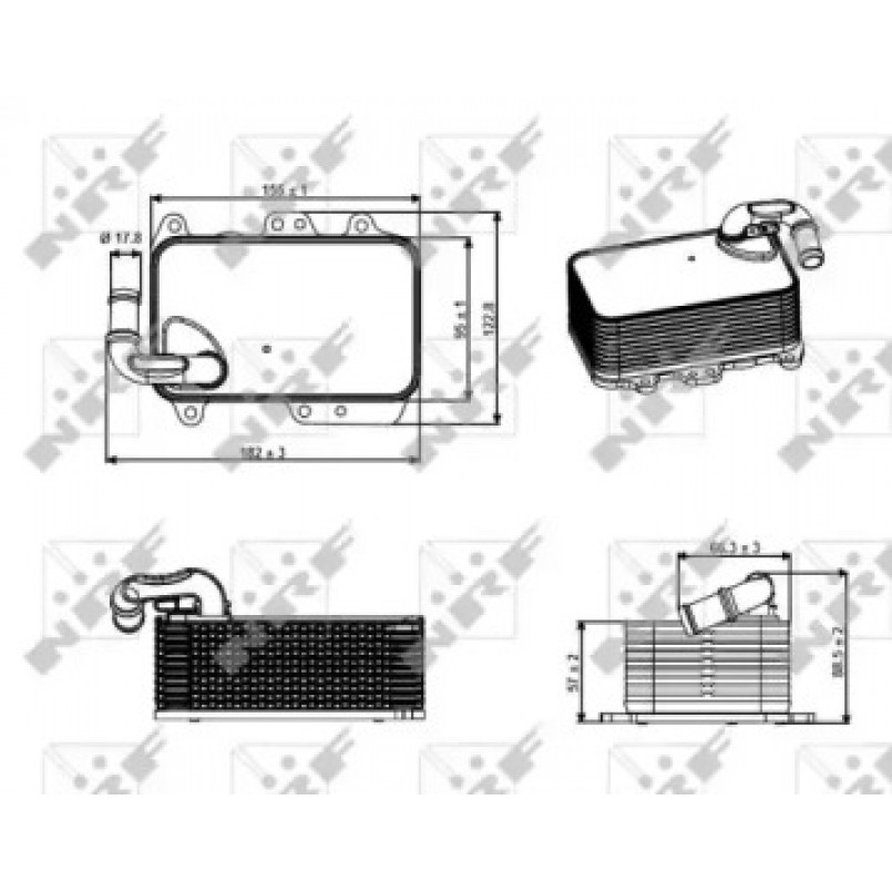 31272 NRF Радіатор масляний — фото товара