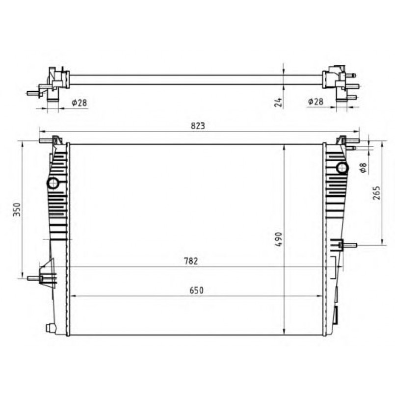 53965 NRF Радіатор охолодження — фото товара
