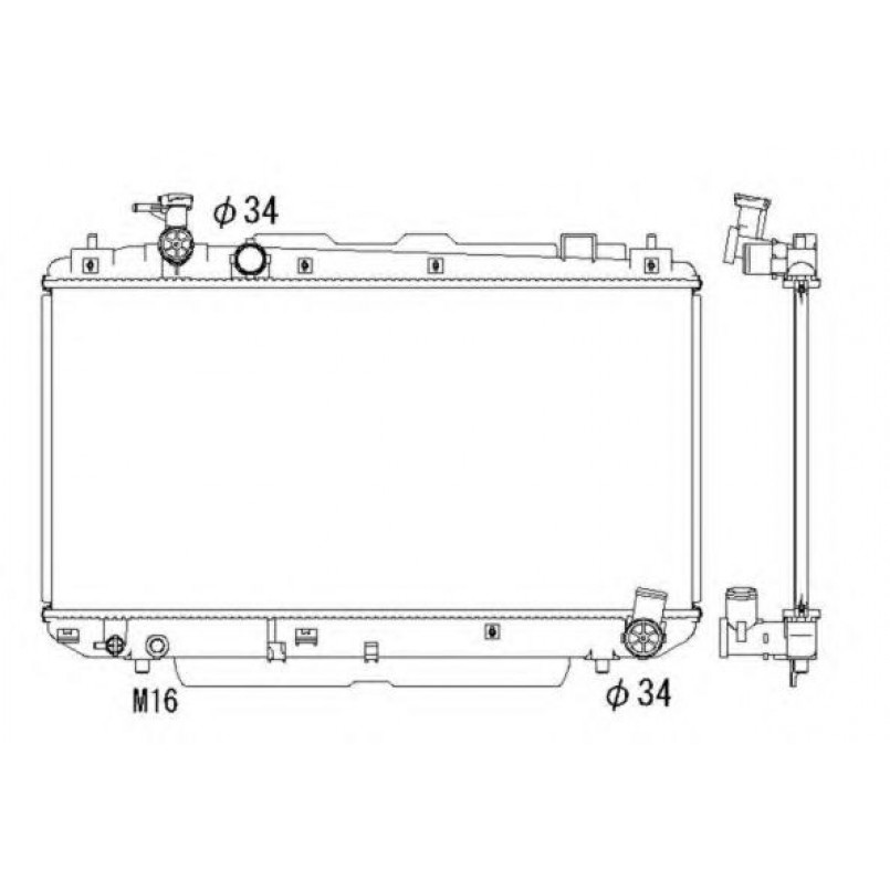 53324 NRF Радіатор охолодження — фото товара №3