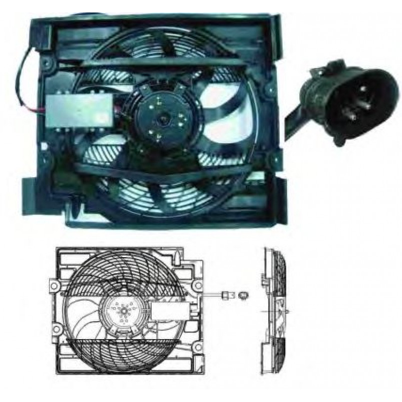 47211 NRF Вентилятор Радіатора — фото товара №1