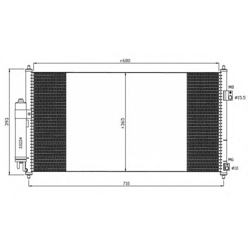 35550 NRF Радіатор кондиціонера — фото товара №1