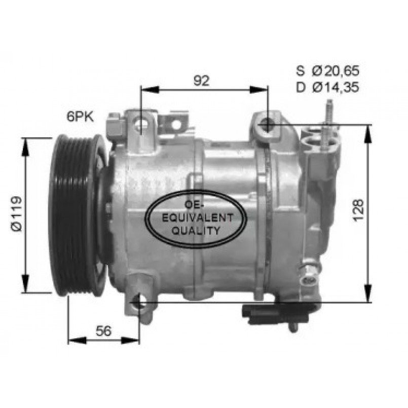 32593 NRF Компресор кондиціонера — фото товара №1