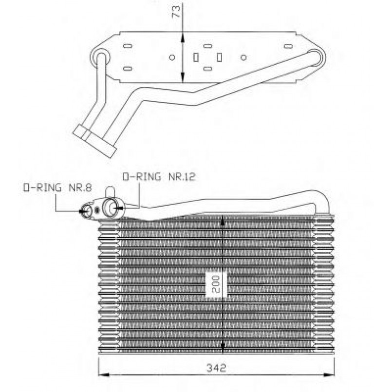 36037 NRF Випарювач кондиціонера — фото товара №1