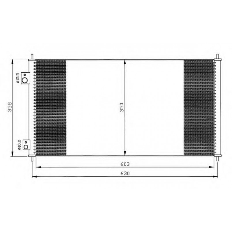 35663 NRF Радіатор кондиціонера — фото товара №1