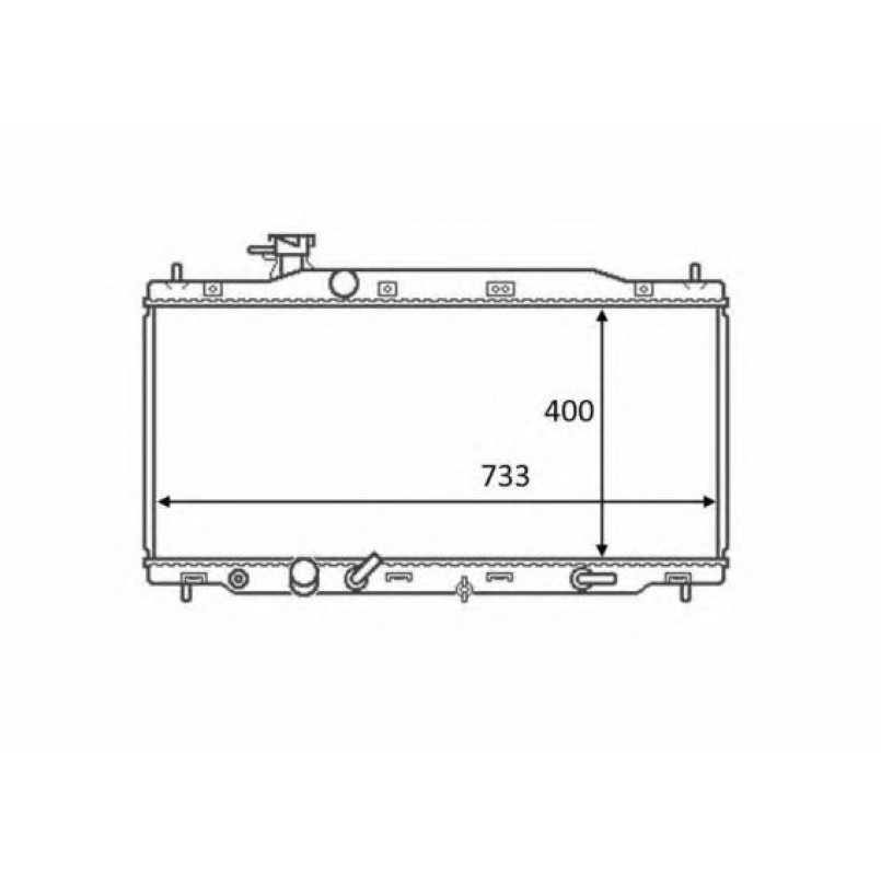 58456 NRF Радіатор охолодження — фото товара