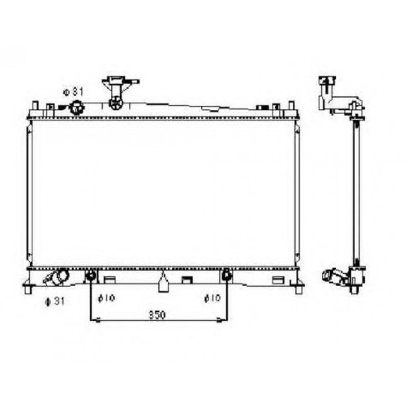 53410 NRF Радіатор охолодження — фото товара