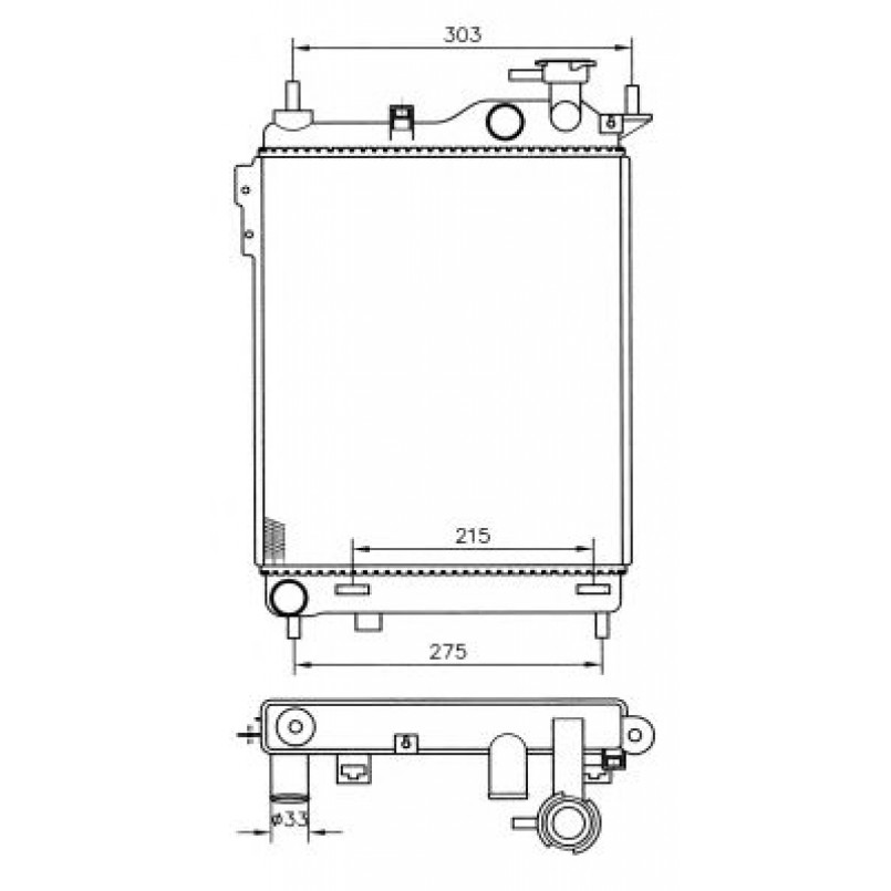 53359 NRF Радіатор охолодження — фото товара