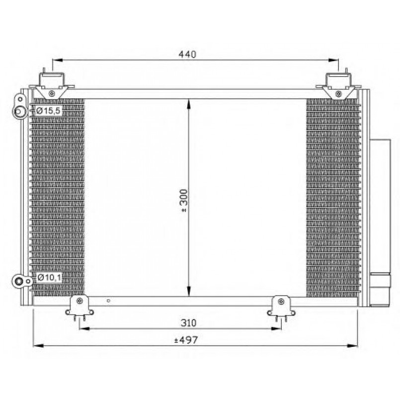 35333 NRF Радіатор кондиціонера — фото товара №2