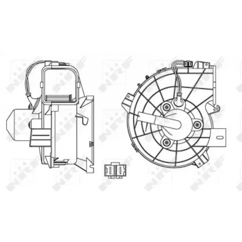 34153 NRF Вентилятор кабіни кондиціонера — фото товара