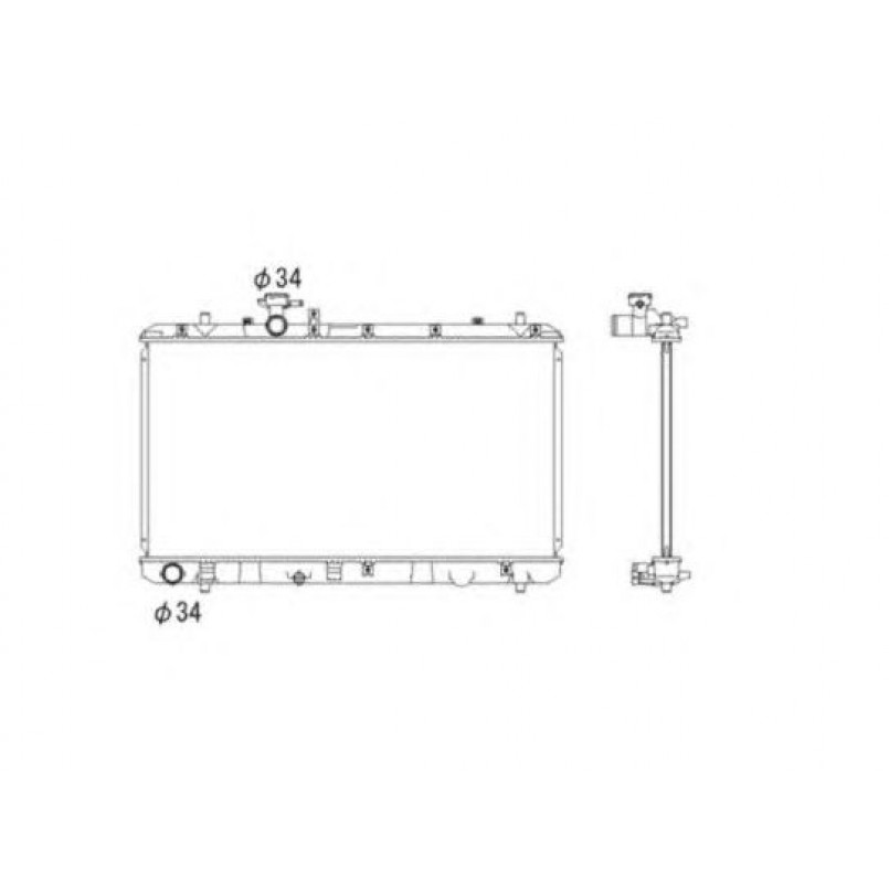 53581 NRF Радіатор охолодження — фото товара