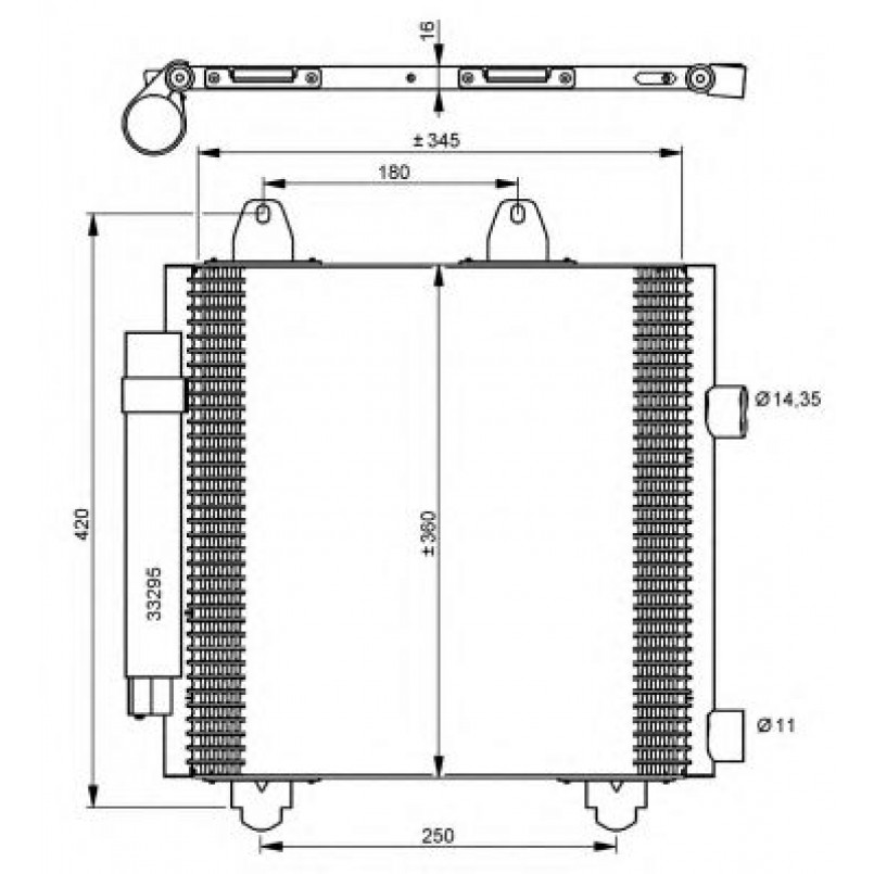 35778 NRF Радіатор кондиціонера — фото товара №3