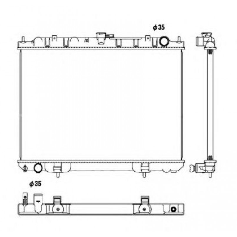 53450 NRF Радіатор охолодження — фото товара №4