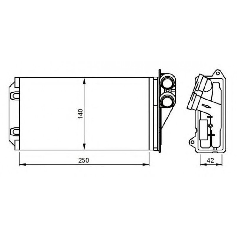 54305 NRF Радіатор опалення — фото товара