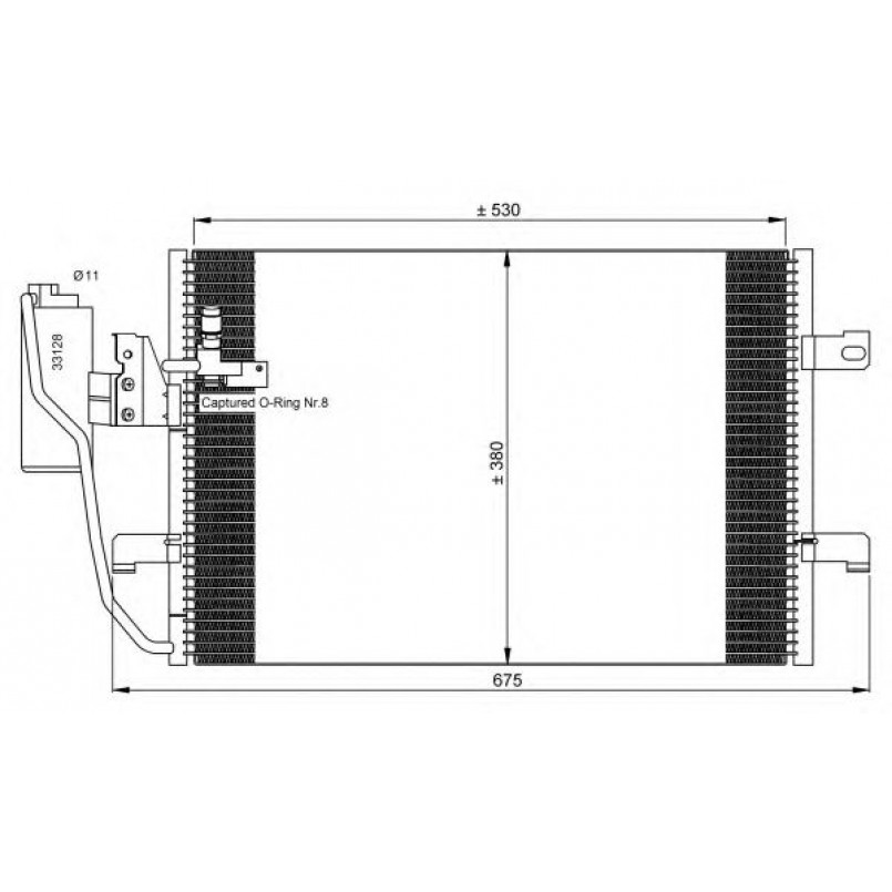 35527 NRF Радіатор кондиціонера — фото товара №3