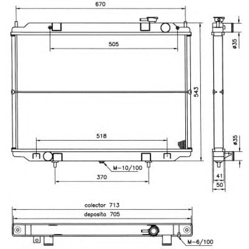 52131 NRF Радіатор охолодження — фото товара №1