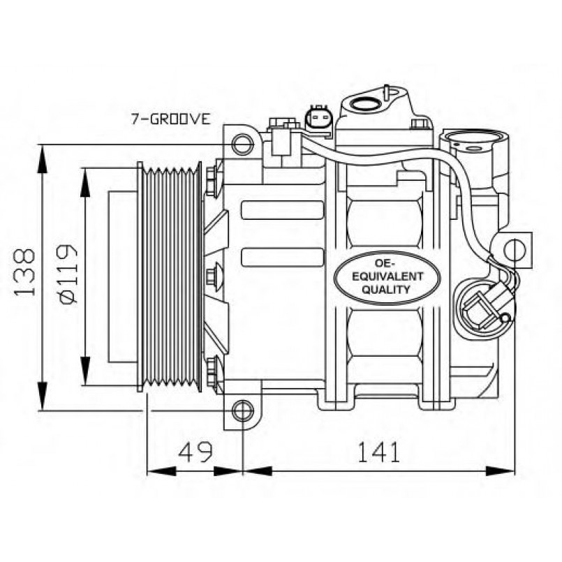32215 NRF Компресор кондиціонера — фото товара №1
