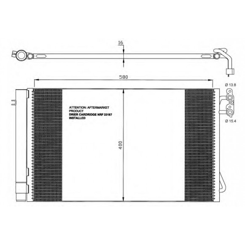 35743 NRF Радіатор кондиціонера — фото товара №1