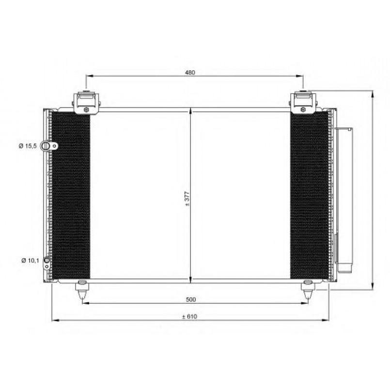 35861 NRF Радіатор кондиціонера — фото товара №1