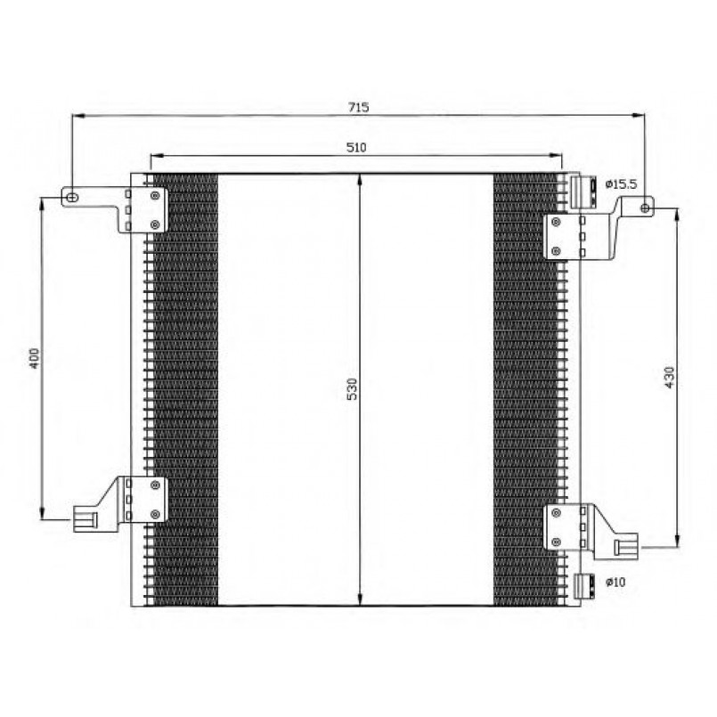 35526 NRF Радіатор кондиціонера — фото товара