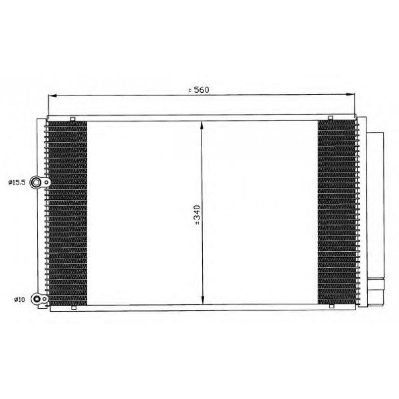 35601 NRF Радіатор кондиціонера — фото товара №1