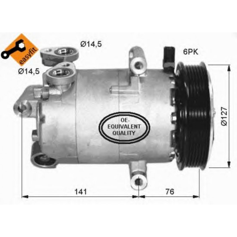 32411 NRF Компресор кондиціонера — фото товара №1