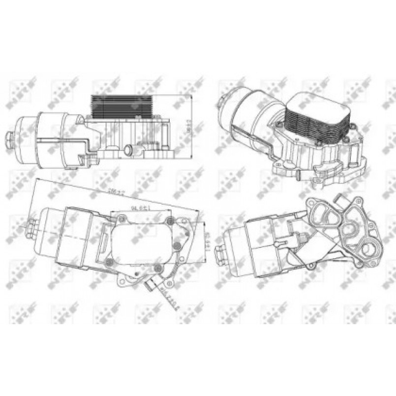 31328 NRF Радіатор масляний — фото товара