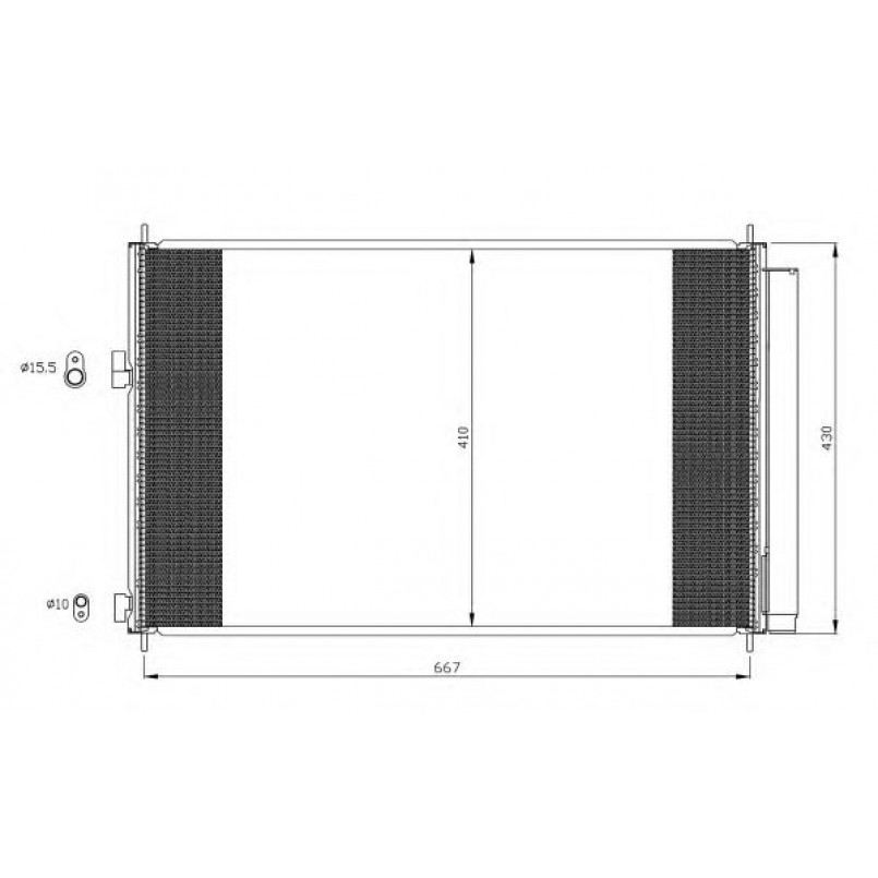 35641 NRF Радіатор кондиціонера — фото товара №1