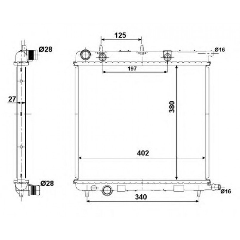 50439 NRF Радіатор охолодження — фото товара
