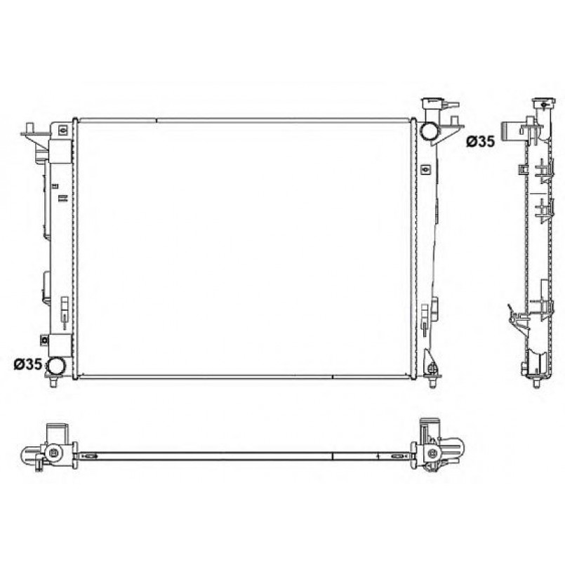 53052 NRF Радіатор охолодження — фото товара
