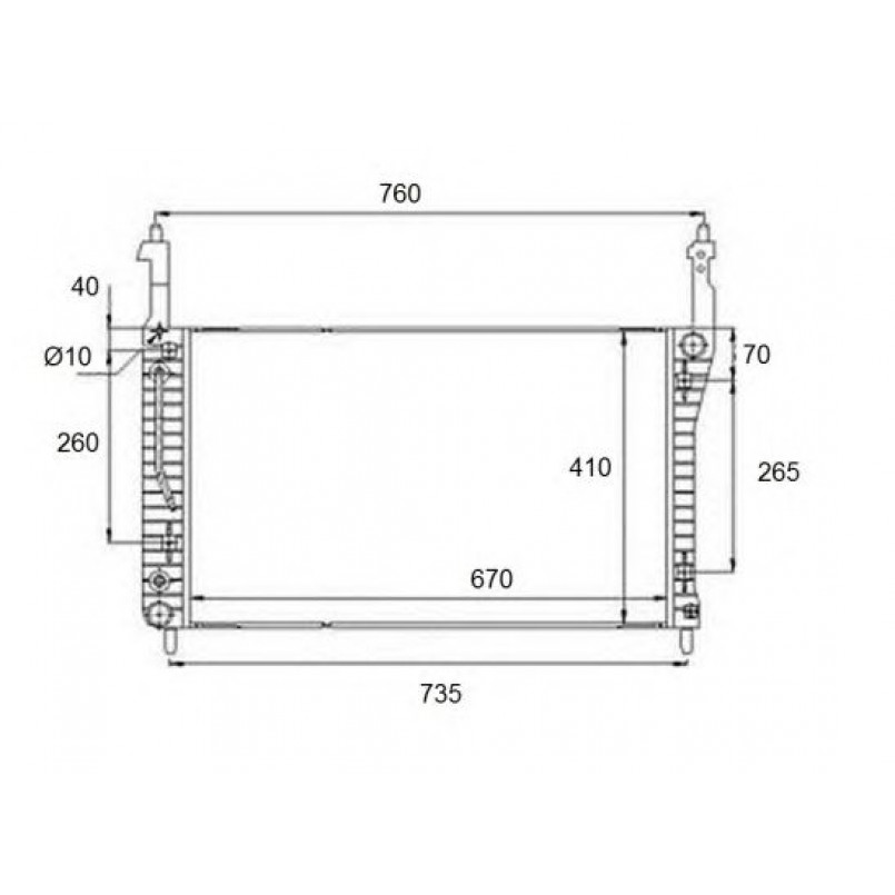 58509 NRF Радіатор охолодження — фото товара
