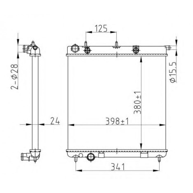 50429A NRF Радіатор охолодження — фото товара