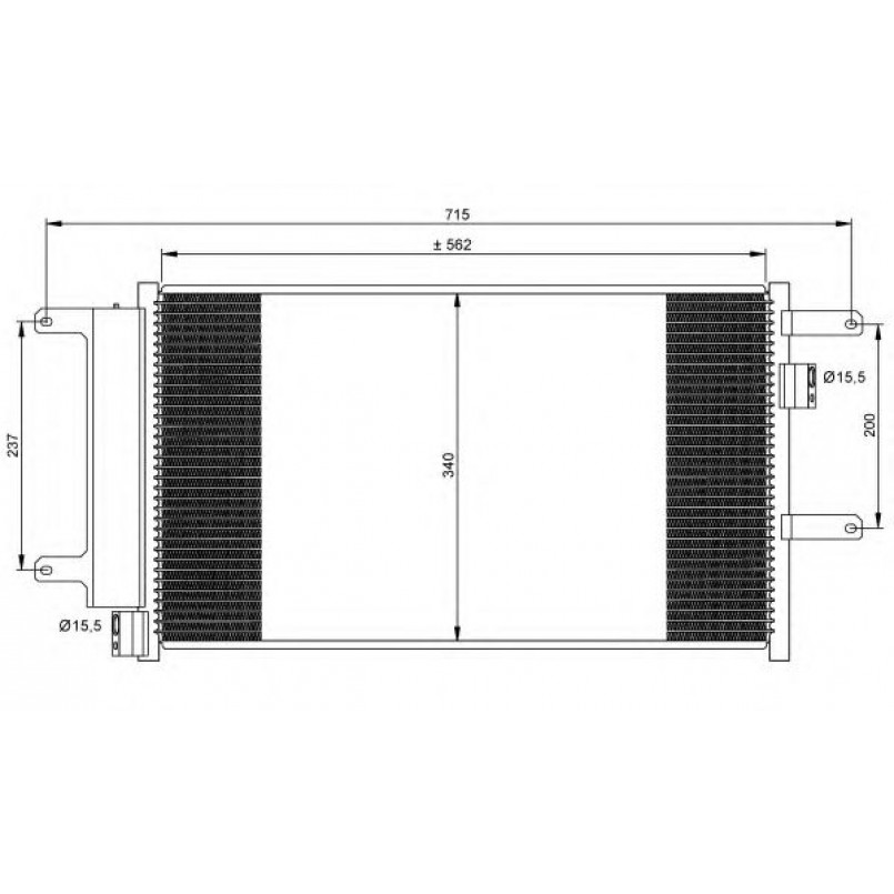 35751 NRF Радіатор кондиціонера — фото товара