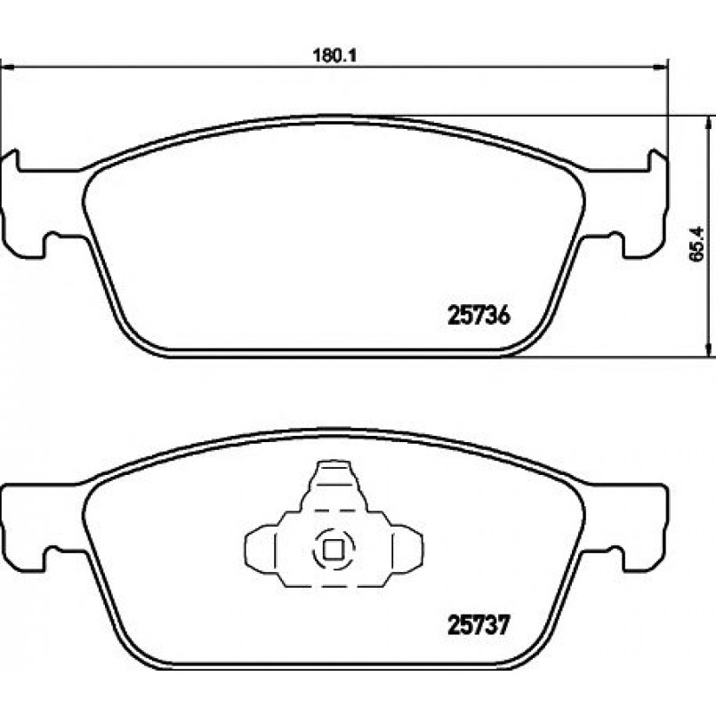 2573601 TEXTAR Гальмівні колодки до дисків — фото товара