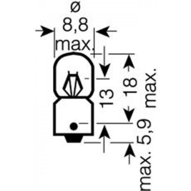 3797-UNV OSRAM Лампа 2W 24V BA9S ORIGINAL — фото товара №1
