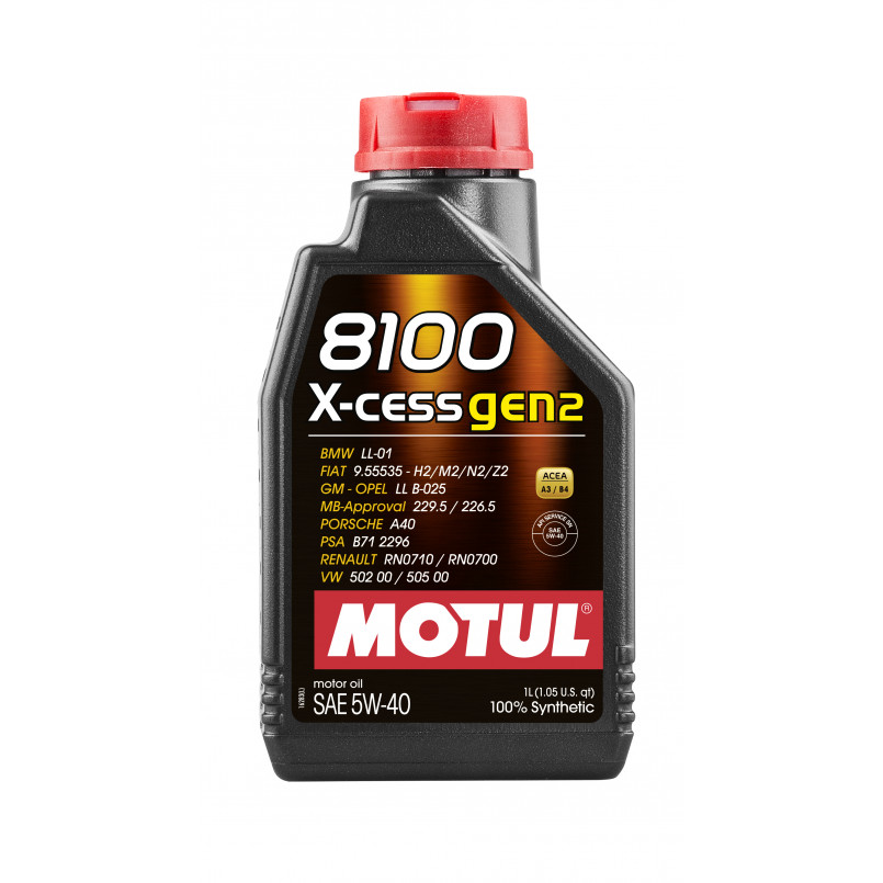 MOTUL 8100 X-cess gen2 SAE 5W40 12х1 L — фото товара MOTUL 8100 X-cess gen2 SAE 5W40 12х1 L — фото товара