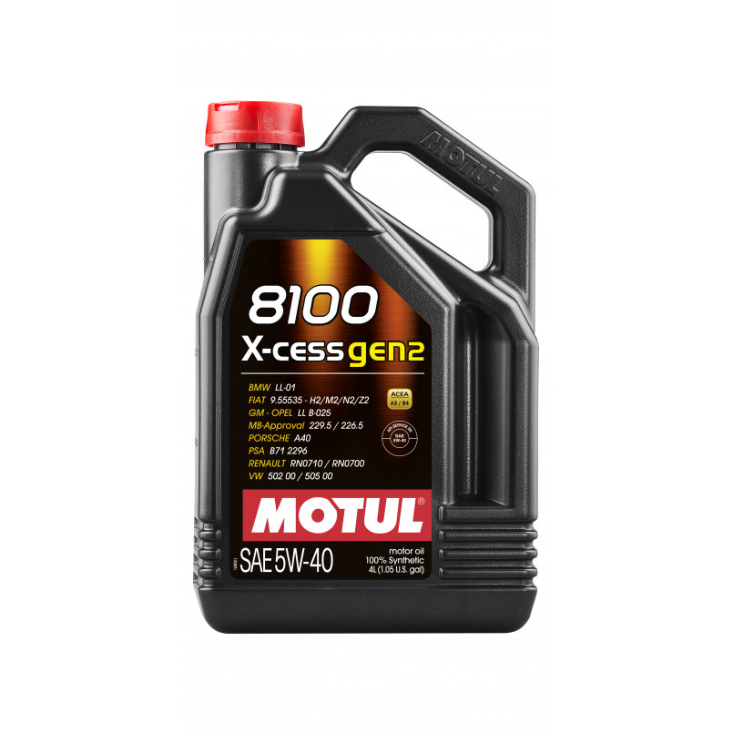 MOTUL 8100 X-cess gen2 SAE 5W40 4х4 L — фото товара MOTUL 8100 X-cess gen2 SAE 5W40 4х4 L — фото товара