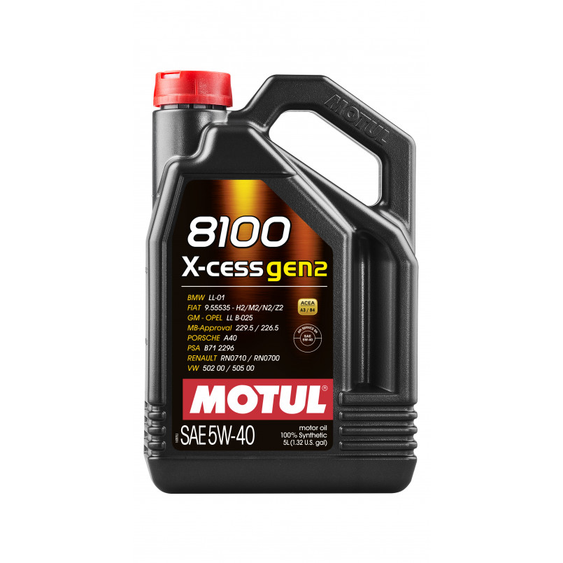 MOTUL 8100 X-cess gen2 SAE 5W40 4х5 L — фото товара MOTUL 8100 X-cess gen2 SAE 5W40 4х5 L — фото товара