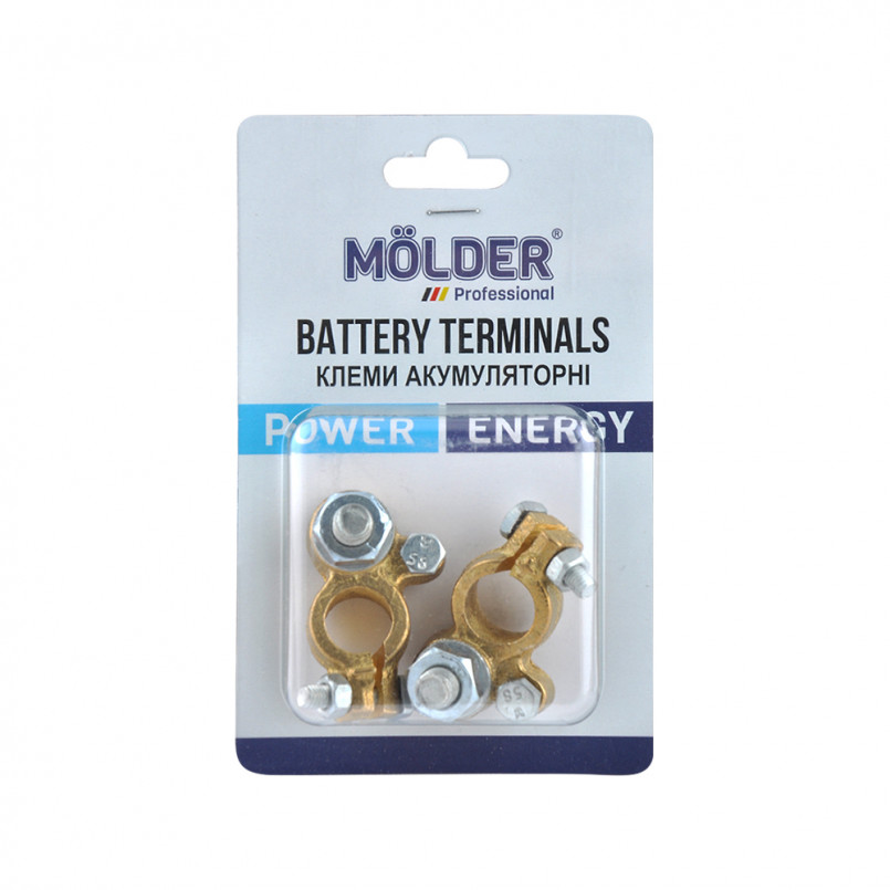 MOLDER Клеми акумуляторні адаптер М-10, латунь, 190гр., (2шт) — фото товара №1