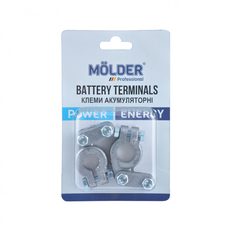 MOLDER Клеми акумуляторні свинець, 330гр., (2шт) — фото товара №1