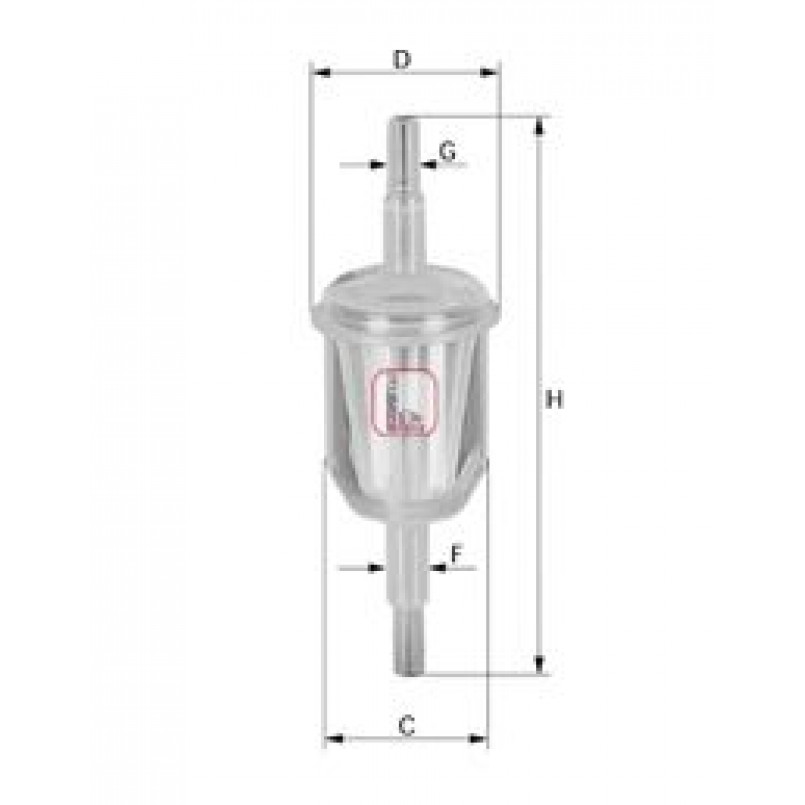 S 1027 B SOFIMA Фільтр палива — фото товара