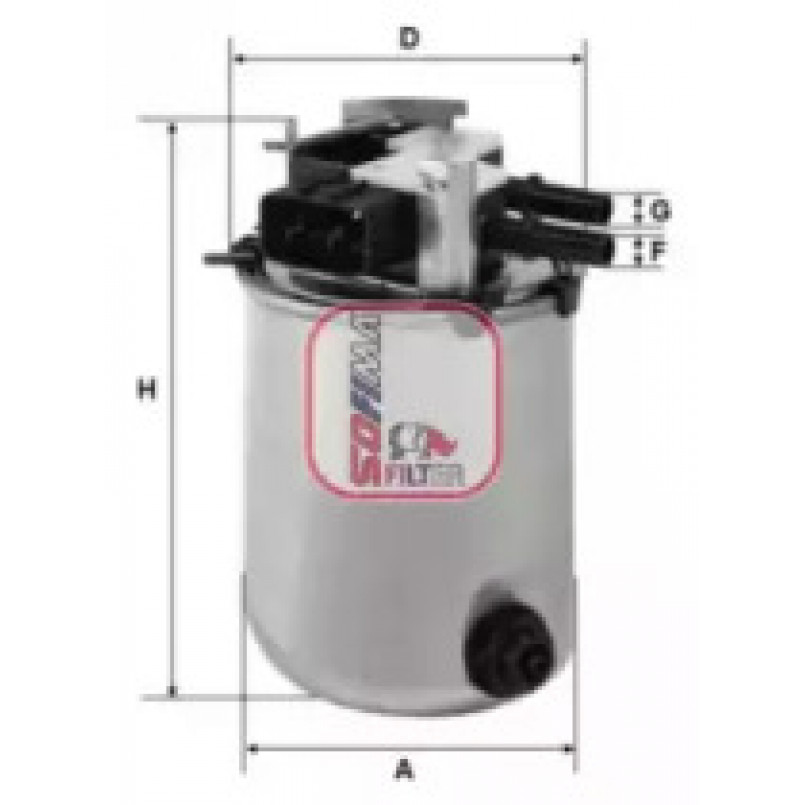 S 1095 NR SOFIMA Фільтр палива — фото товара