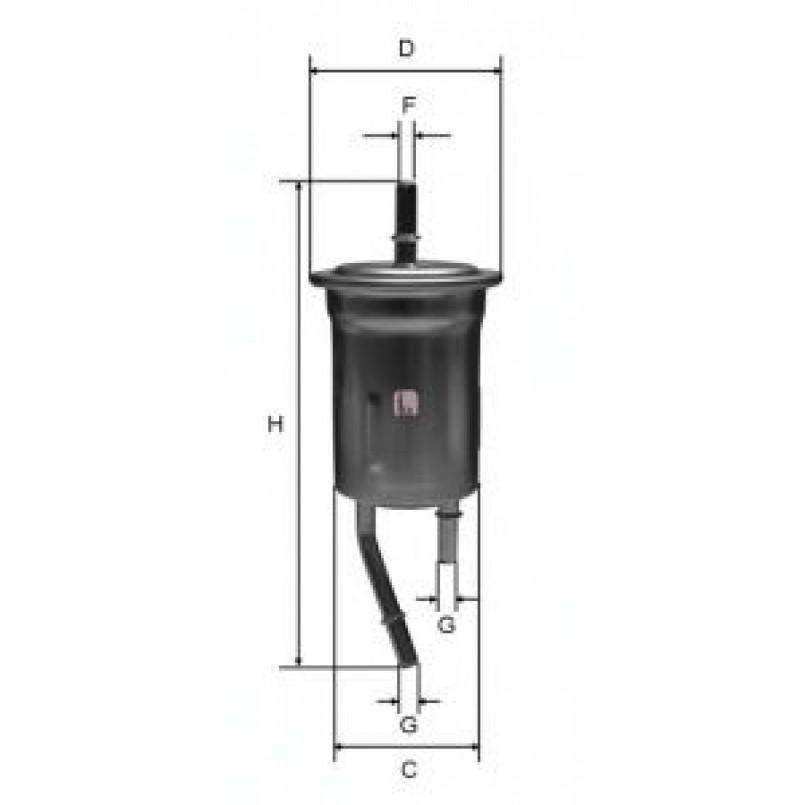 S 1828 B SOFIMA Фільтр палива — фото товара