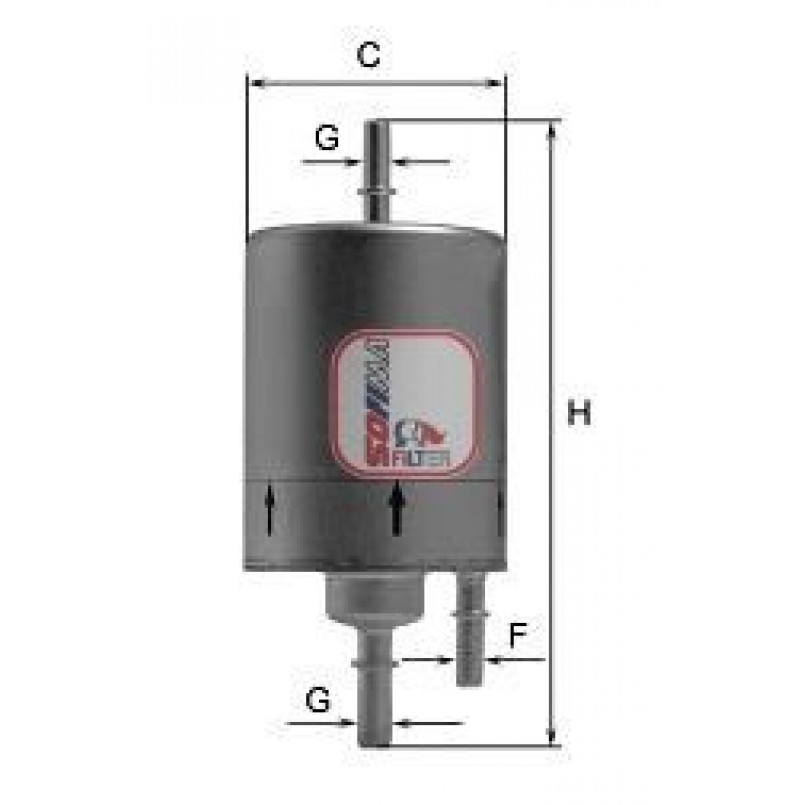 S 1919 B SOFIMA Фільтр палива — фото товара
