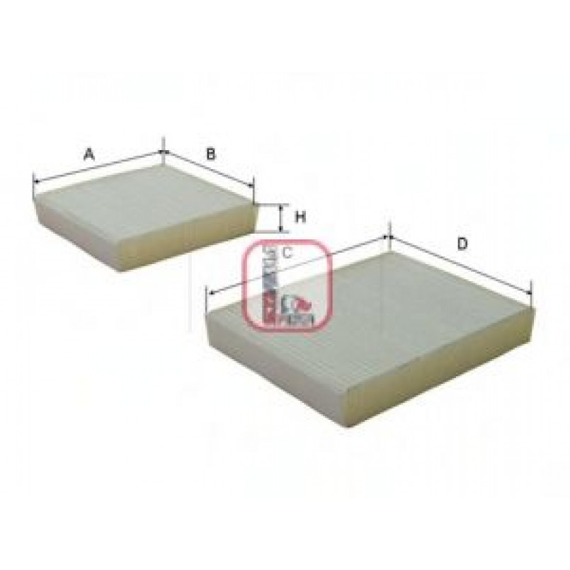 S 3143 C SOFIMA Фільтр салону — фото товара