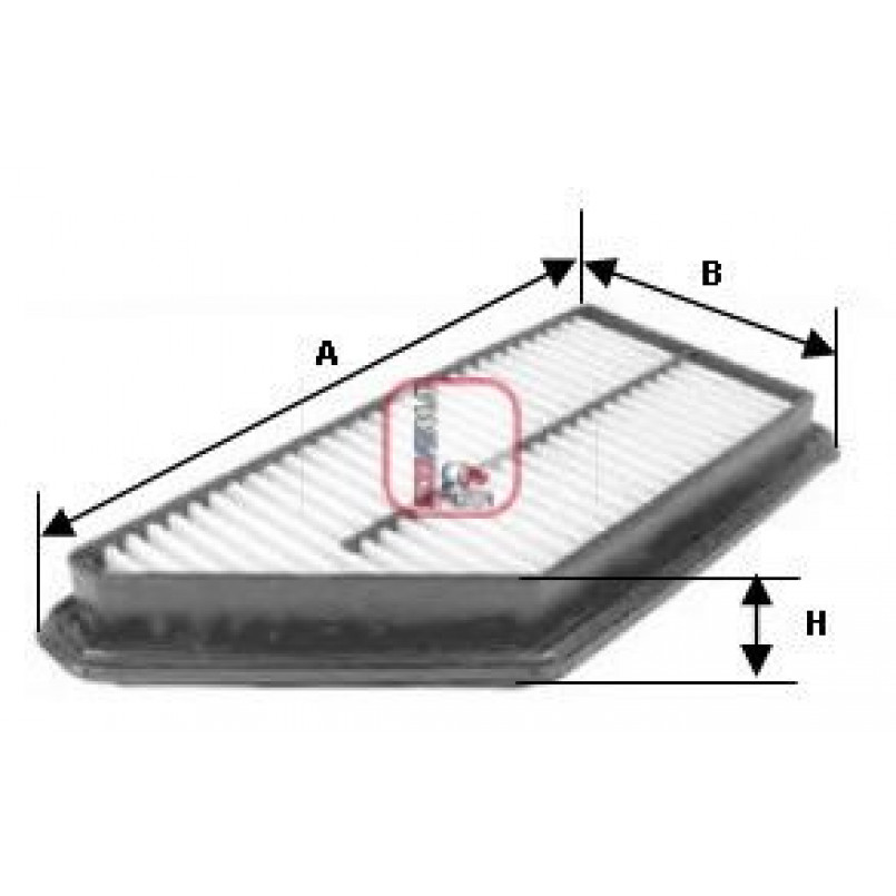 S 3237 A SOFIMA Фільтр повітря — фото товара