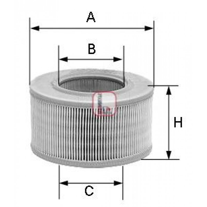 S 3381 A SOFIMA Фільтр повітря — фото товара