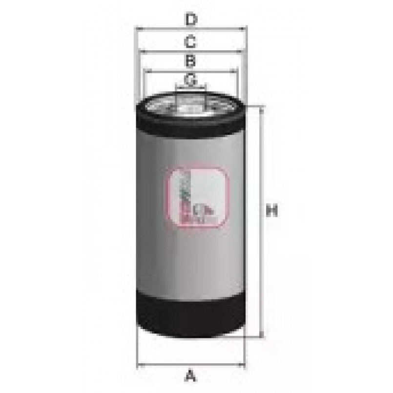 S 3572 R SOFIMA Фільтр оливи — фото товара