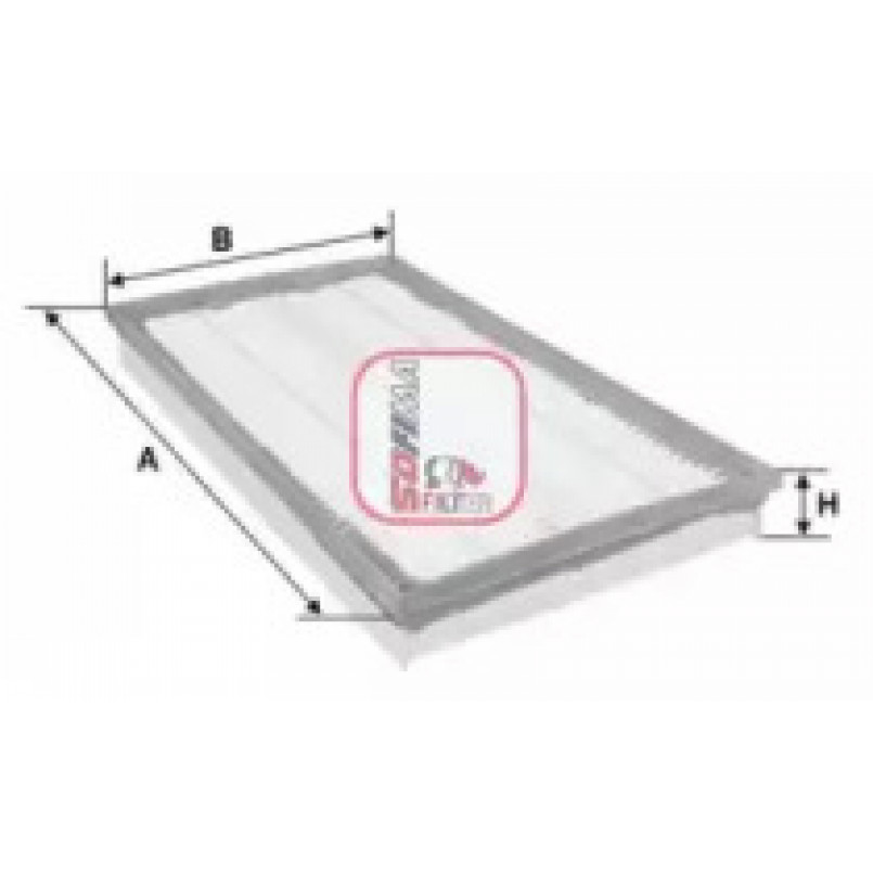 S 3658 A SOFIMA Фільтр повітря — фото товара