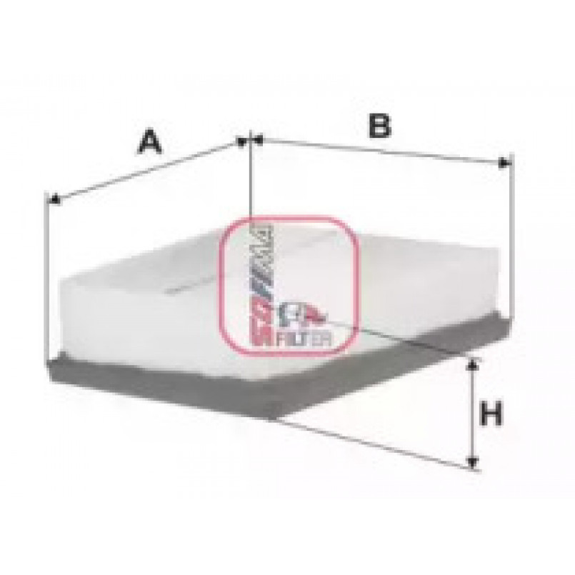 S 3687 A SOFIMA Фільтр повітря — фото товара