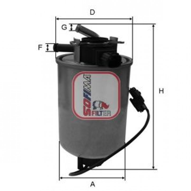 S 4018 NR SOFIMA Фільтр палива — фото товара